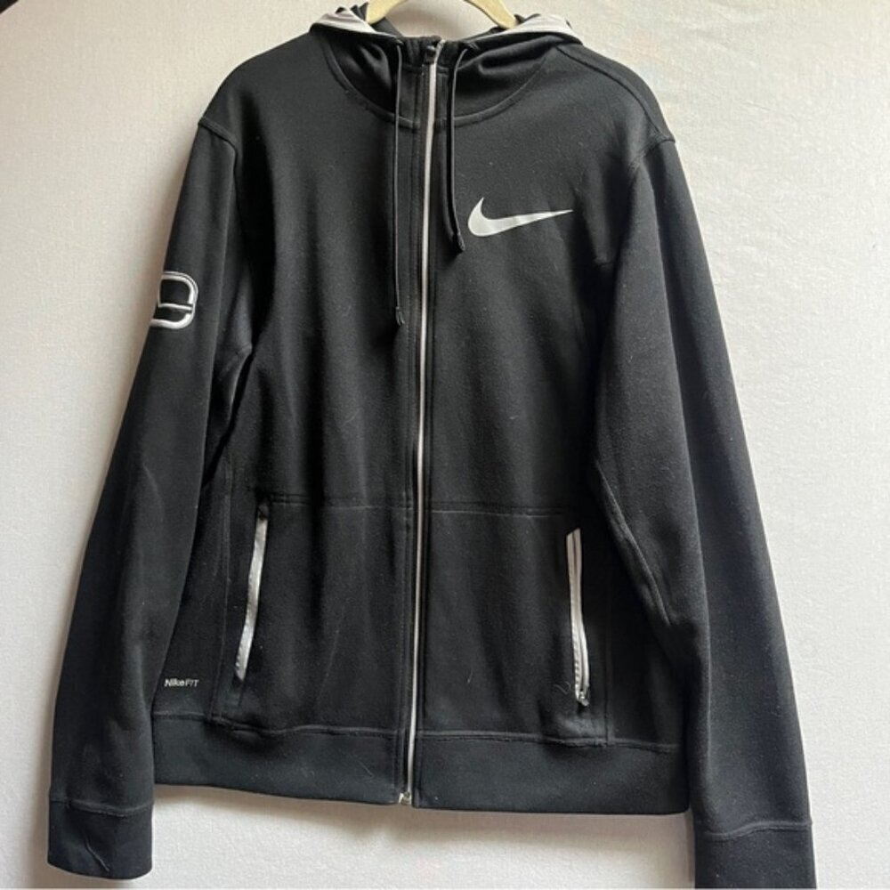 Nike Dri-Fit Full Zip Vancouver Canucks Embroidered Training Hoodie Sz M